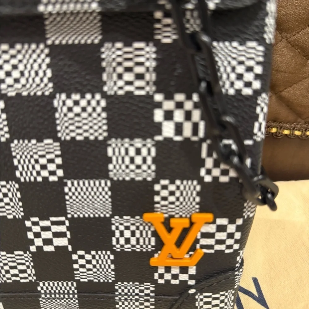 LOUIS VUITTON Damier Distorted Steamer XS Unisex